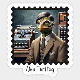 Alan Turtling Sticker